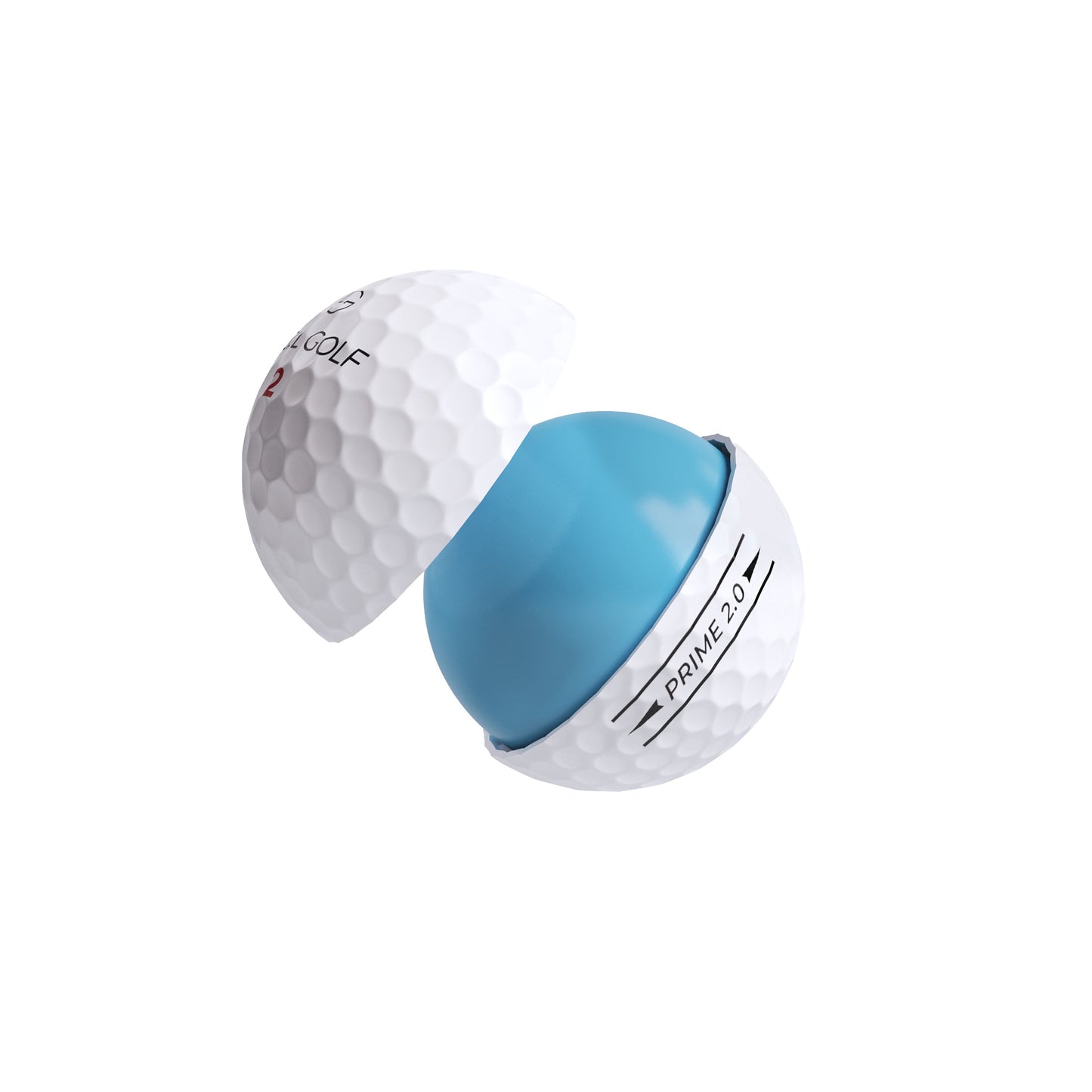 Snell Golf テスティングパック PRIME 2.0/3.0/4.0(白)各1スリーブ