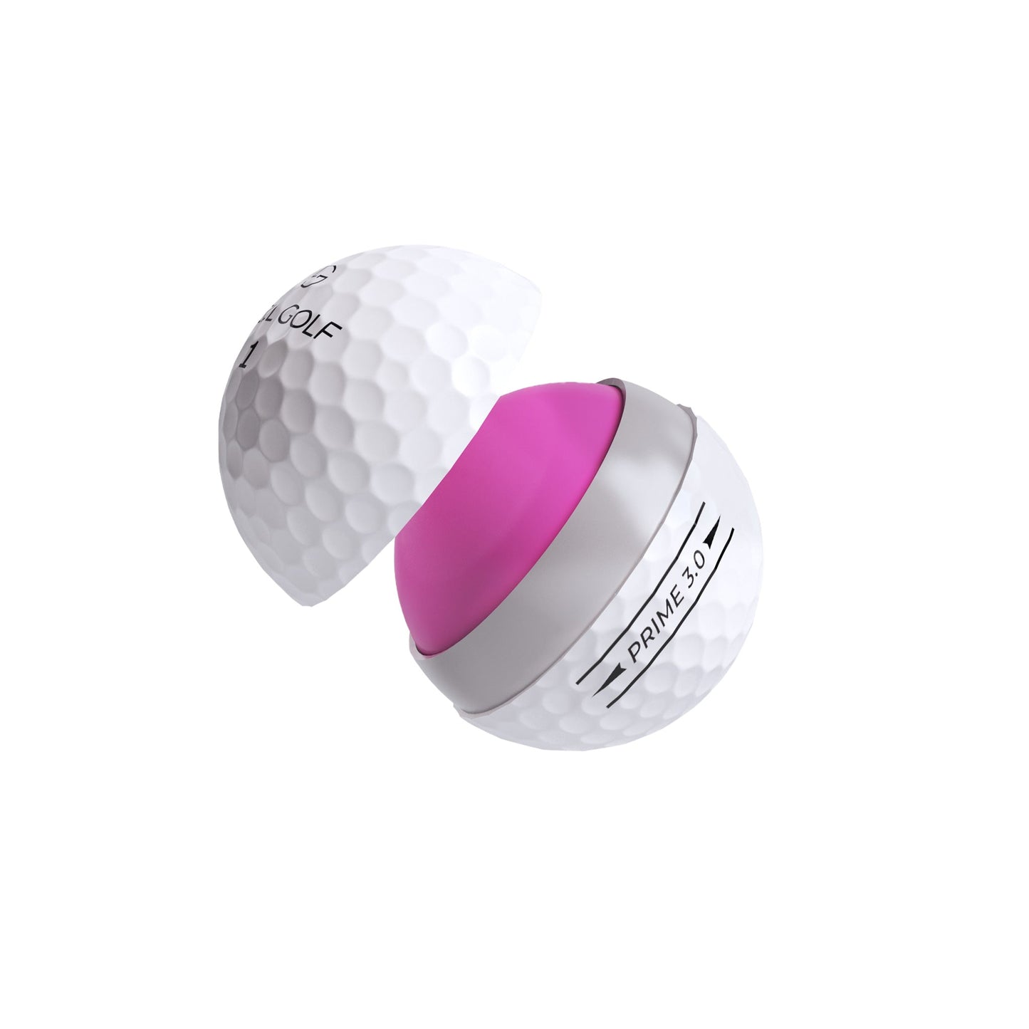 Snell Golf テスティングパック PRIME 2.0/3.0/4.0(黄)各1スリーブ