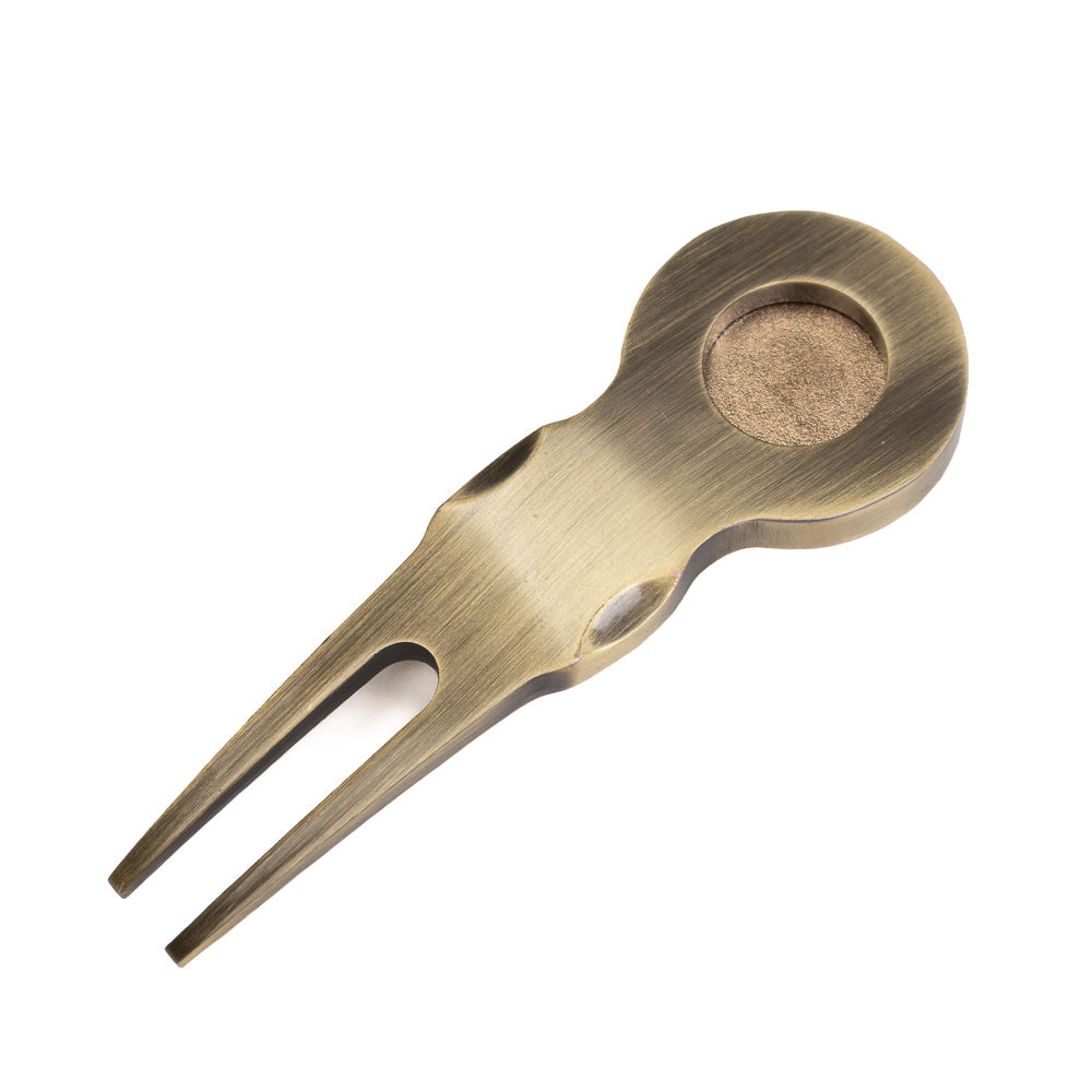 Snell NEWロゴ入りマーカー付 グリーンフォーク(Divot Tool)