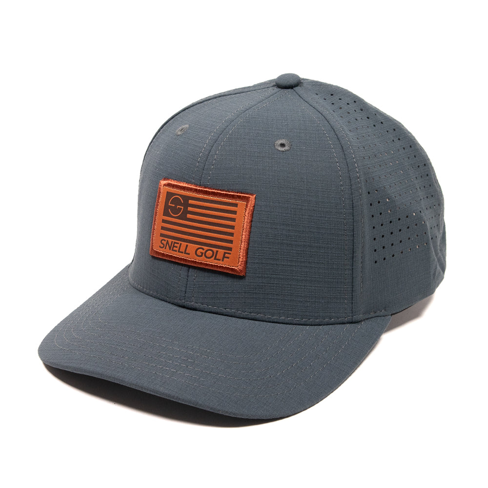 SNELLエンボスレザーモデル ★ Ultra-Lite Mesh Cap - Graphite ■ ウルトラライト・メッシュキャップ(グラファイト)★ FENIX XCELL x Snell コラボ