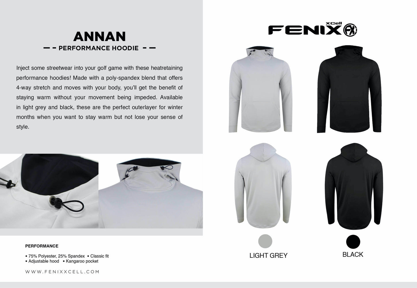 ANNAN PERFORMANCE HOODIE BLACK ■ アナン パフォーマンス・パーカー(黒)