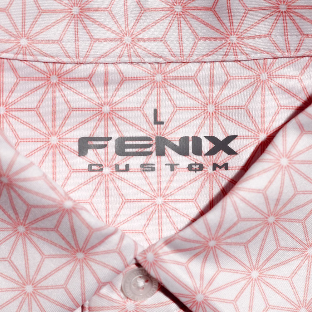 ASANOHA PINK ■ アサノハ（ピンク）★FENIX XCELL ポロシャツ